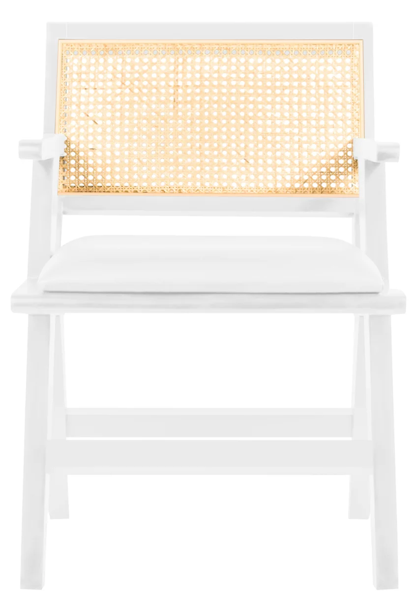 Abby - Dining Arm Chair - White