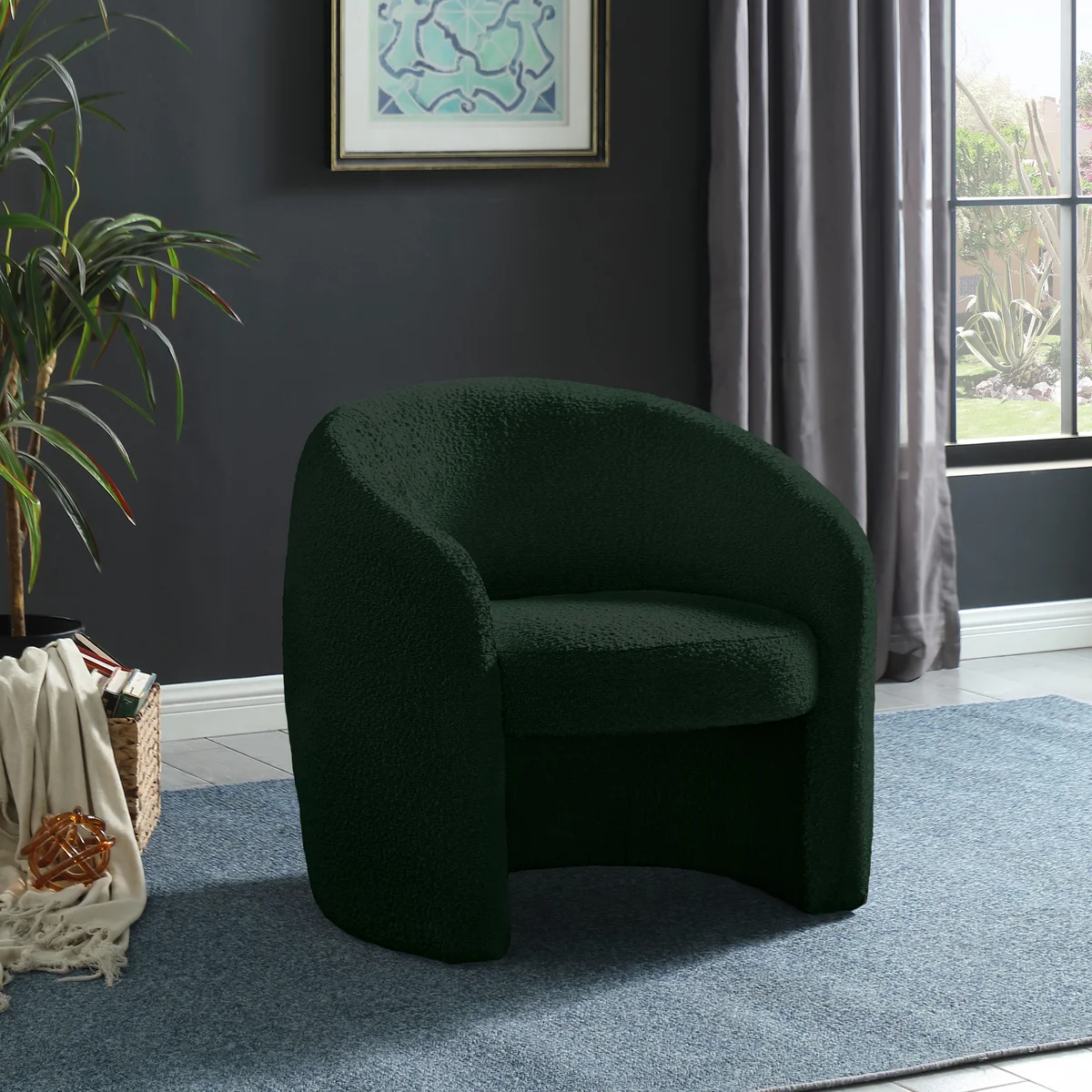 Acadia - Accent Chair - Green - View 2