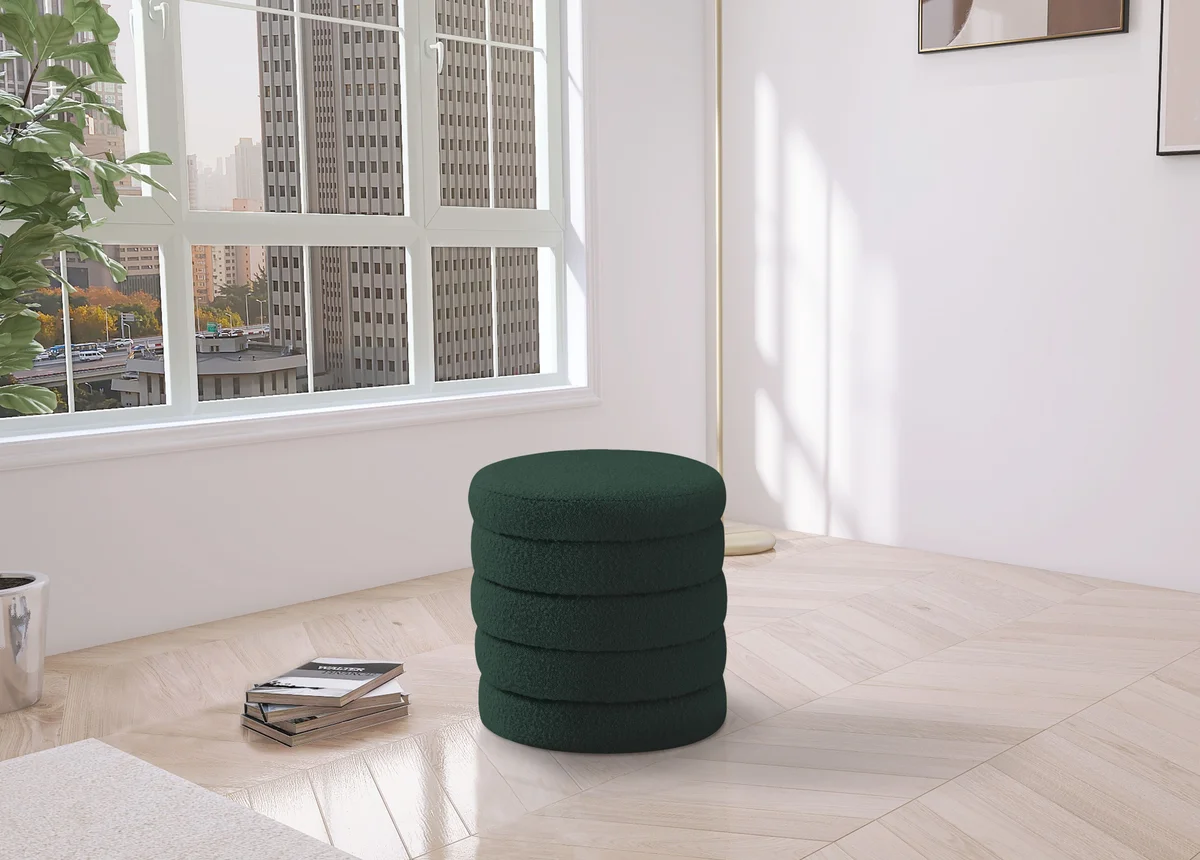 Aphia - Ottoman / Stool - Green - View 2