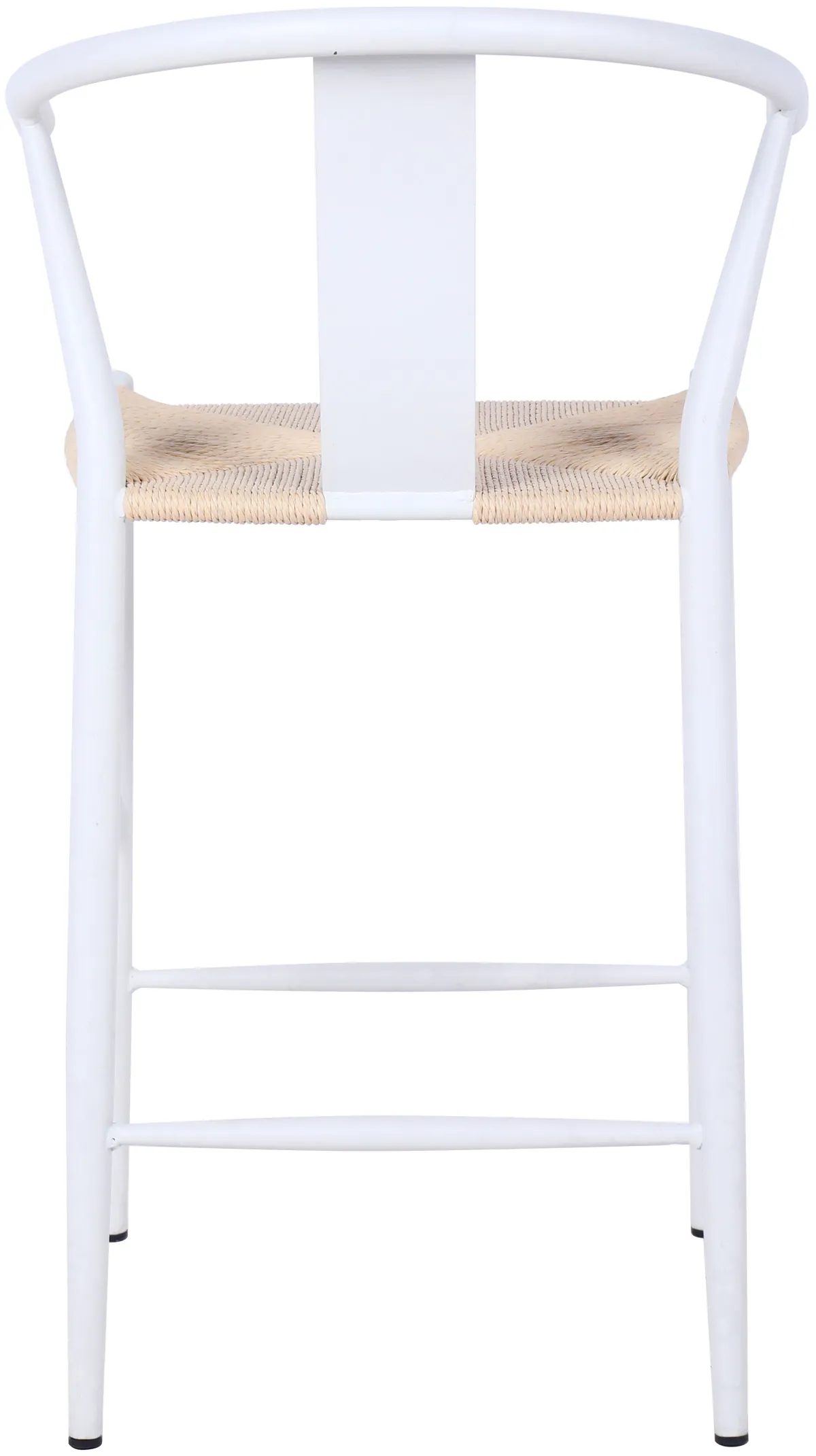 Beck - Hand Woven Rope Stool (Set of 2) - White - View 2