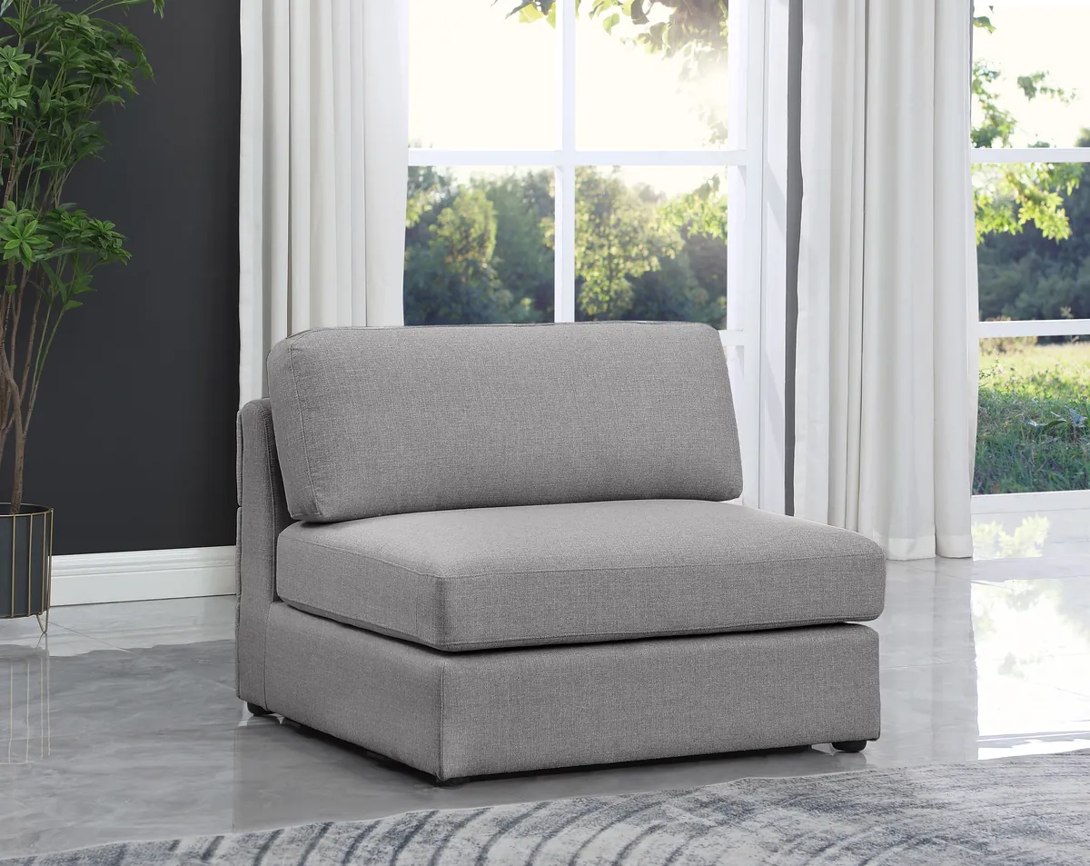 Beckham - Armless Chair - Gray - View 2