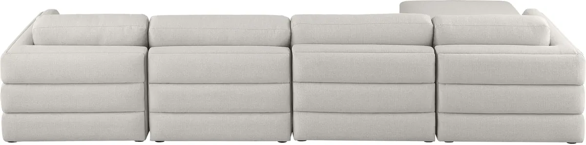 Beckham - 5 Piece Modular L-Shaped Sectional - Beige