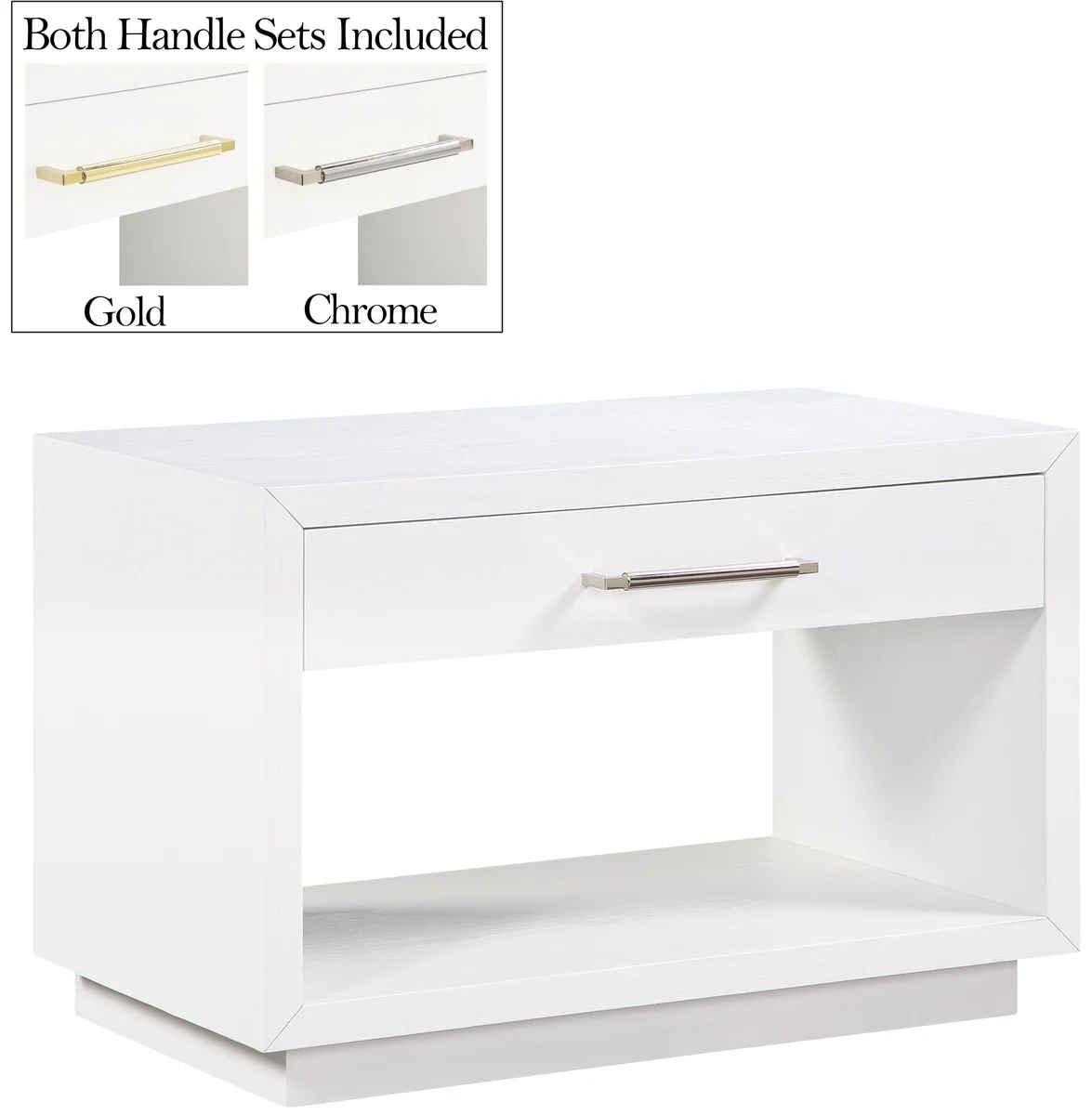 Avery - Night Stand - White - View 2