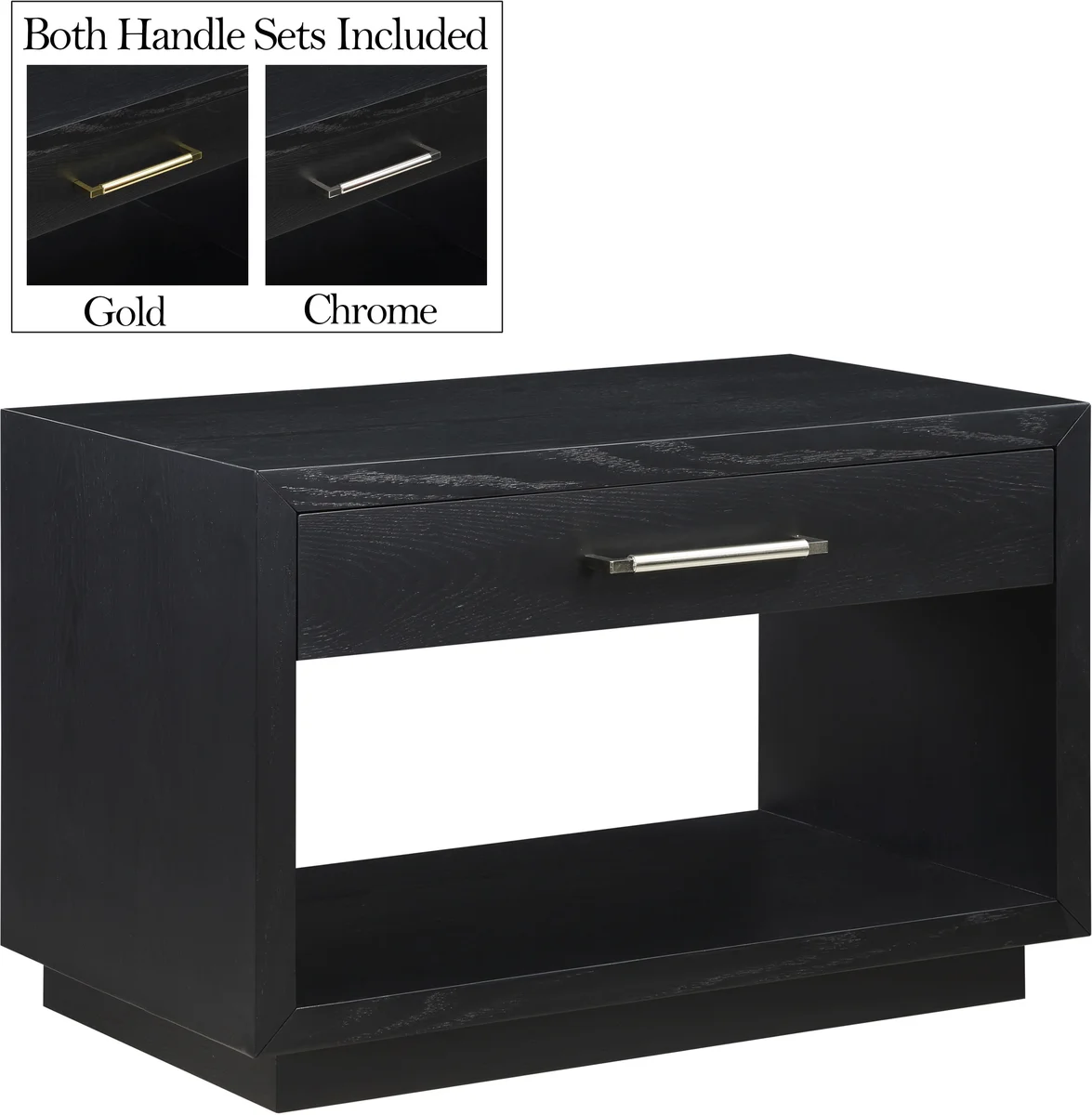 Avery - Night Stand - Black - View 2