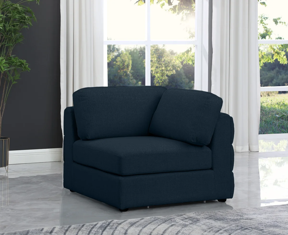 Beckham - Corner Chair - Navy - View 2