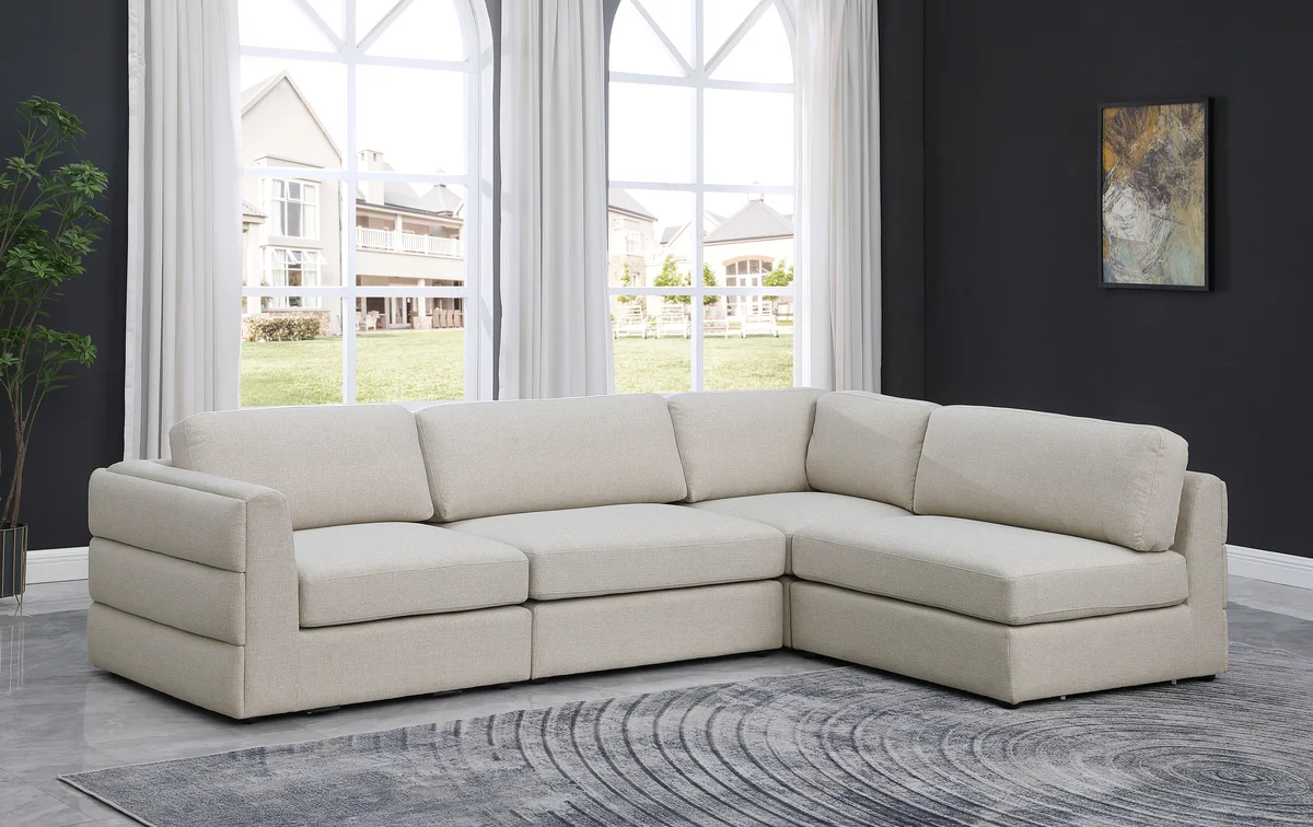 Beckham - 4 Piece Modular Sectional - Beige