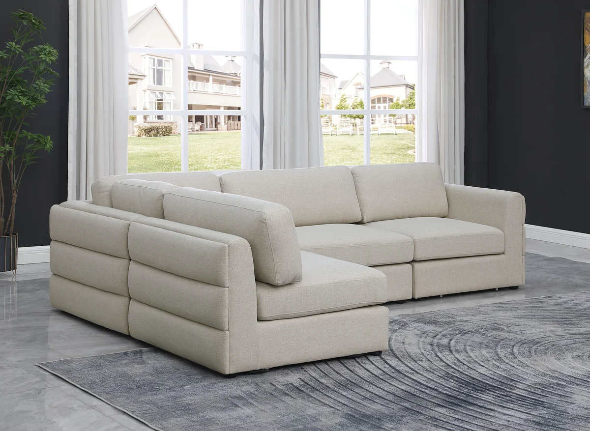 Beckham - 4 Piece Modular Sectional - Beige