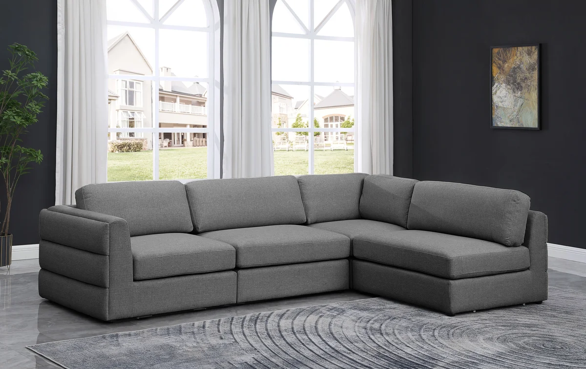 Beckham - 4 Piece Modular Sectional - Gray
