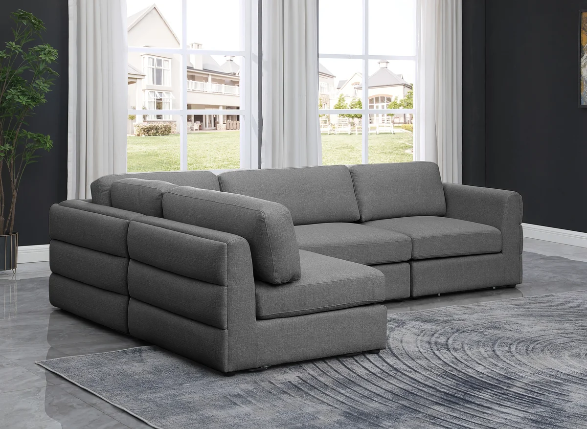 Beckham - 4 Piece Modular Sectional - Gray