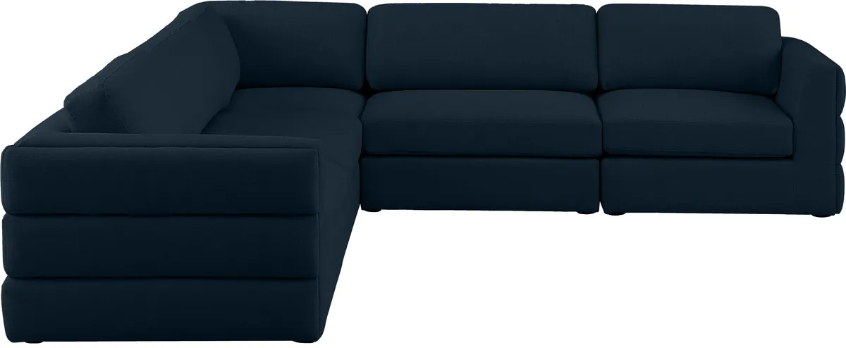 Beckham - 5 Piece Modular Corner Sectional - Navy