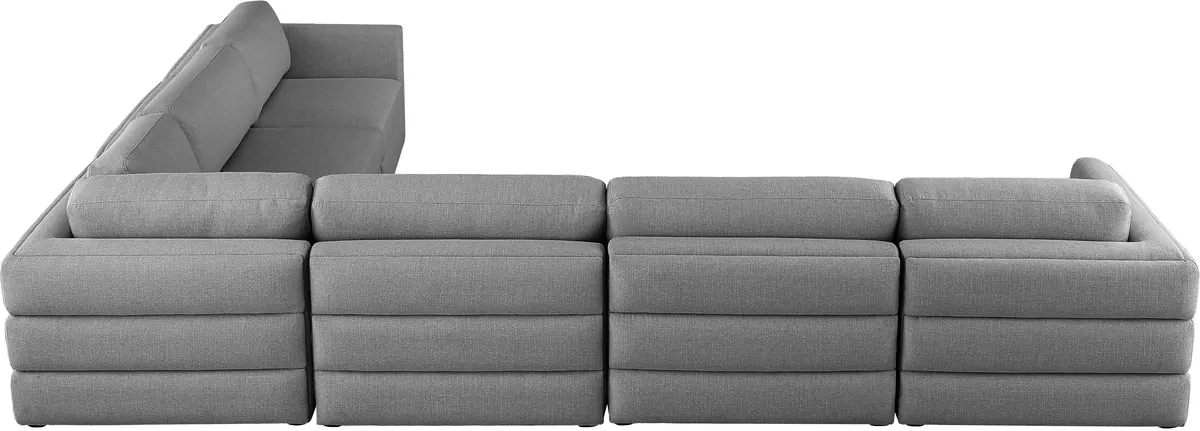 Beckham - 6 Piece Modular Corner Sectional - Gray