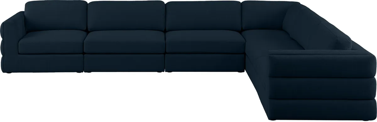 Beckham - 6 Piece Modular Corner Sectional - Navy