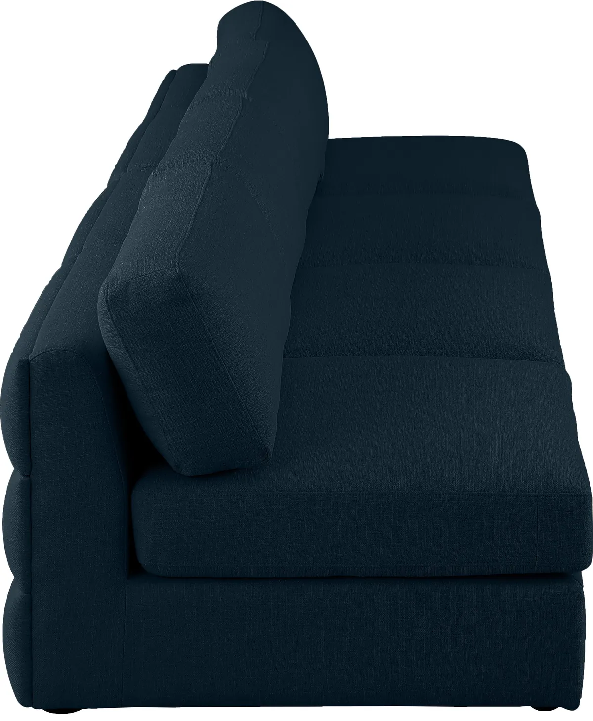 Beckham - Modular 4 Seat Armless Sofa - Navy