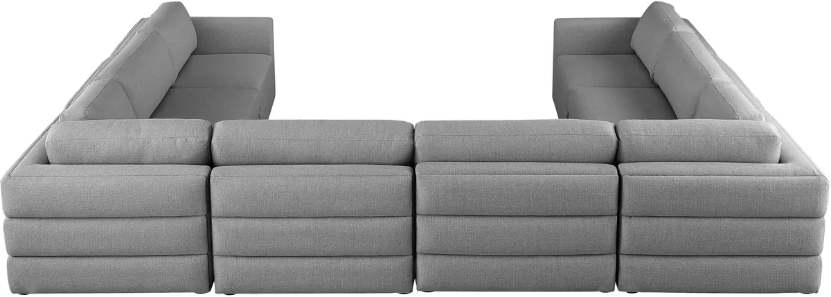 Beckham - 8 Piece Modular Sectional - Gray