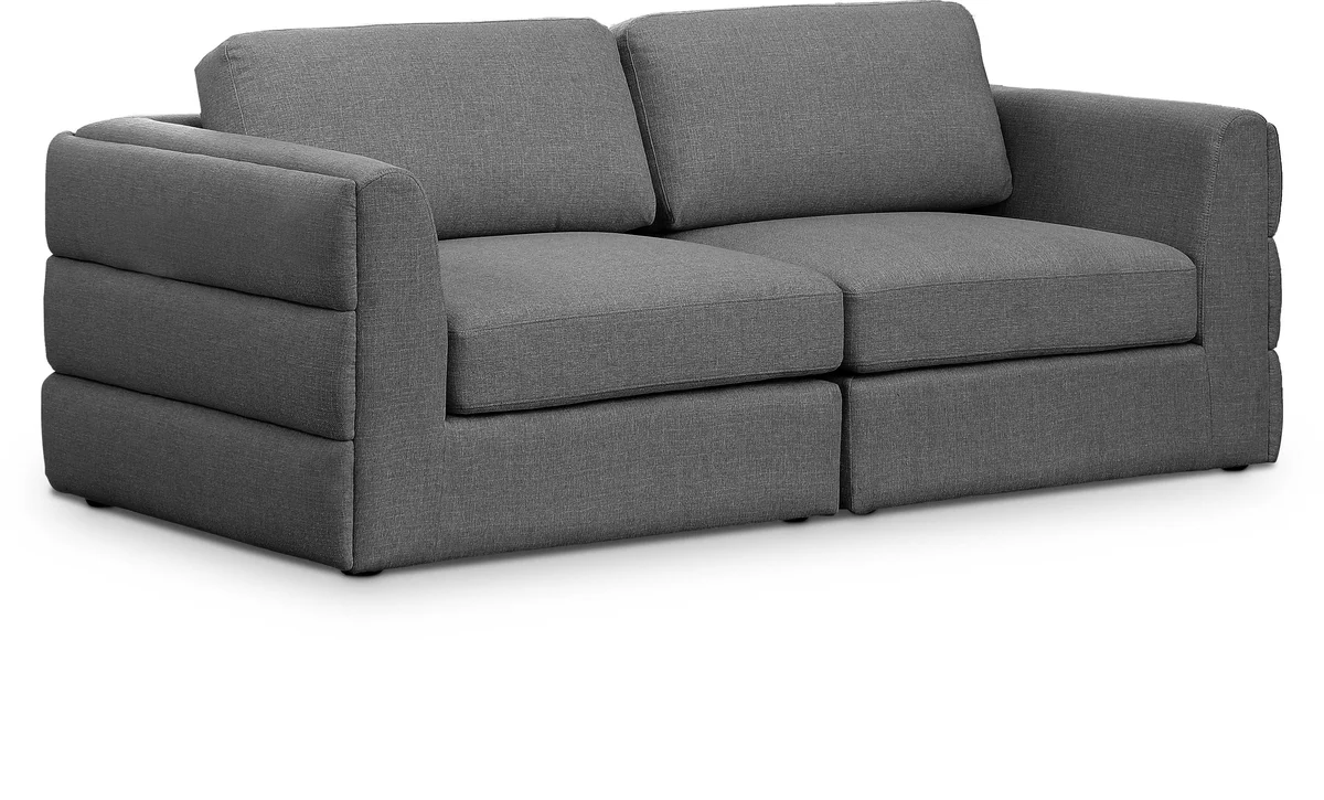 Beckham - Modular 2 Seat Sofa - Gray