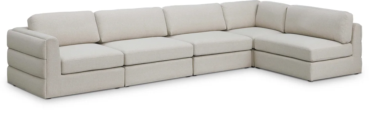 Beckham - 5 Piece Modular Sectional - Beige