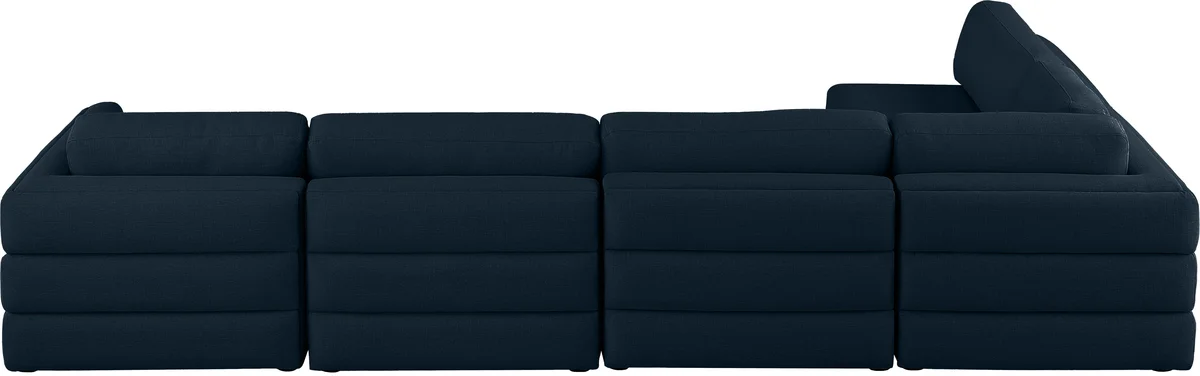 Beckham - 5 Piece Modular Sectional - Navy