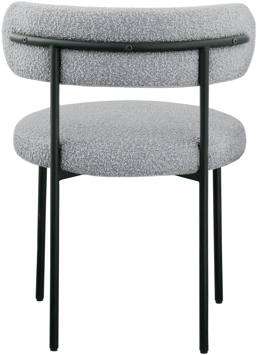 Beacon - Boucle Fabric Dining Chair (Set of 2) - Gray - View 2