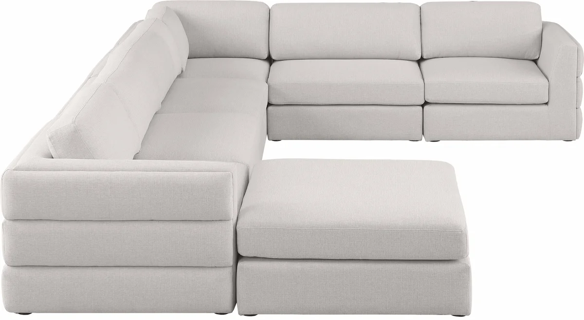 Beckham - 7 Piece Modular Sectional With Chaise - Beige