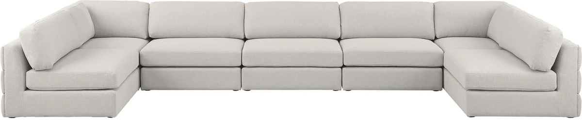 Beckham - 7 Piece Modular Sectional - Beige