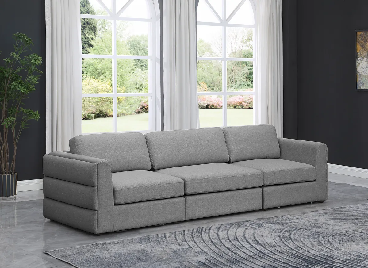 Beckham - Modular 3 Seat Sofa - Gray - View 2