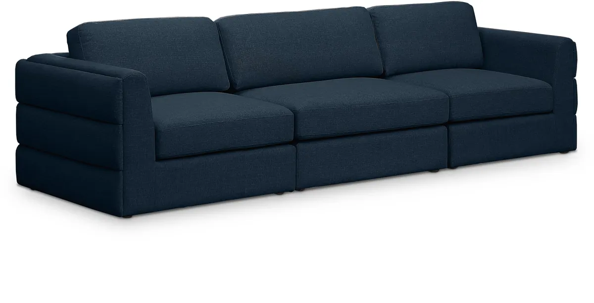 Beckham - Modular 3 Seat Sofa - Navy