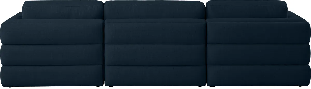 Beckham - Modular 3 Seat Sofa - Navy