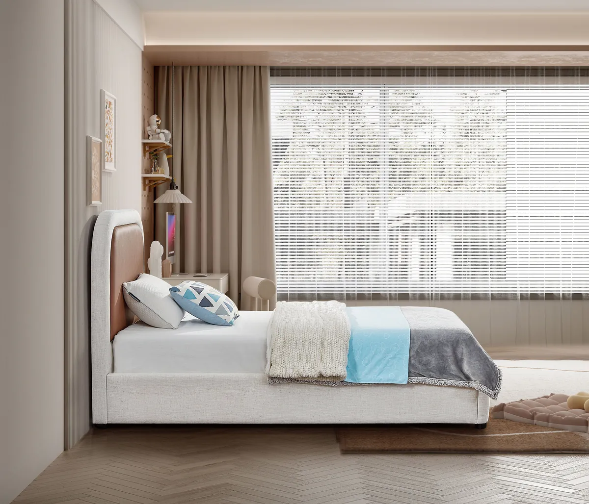 Blake - Twin Bed - Brown