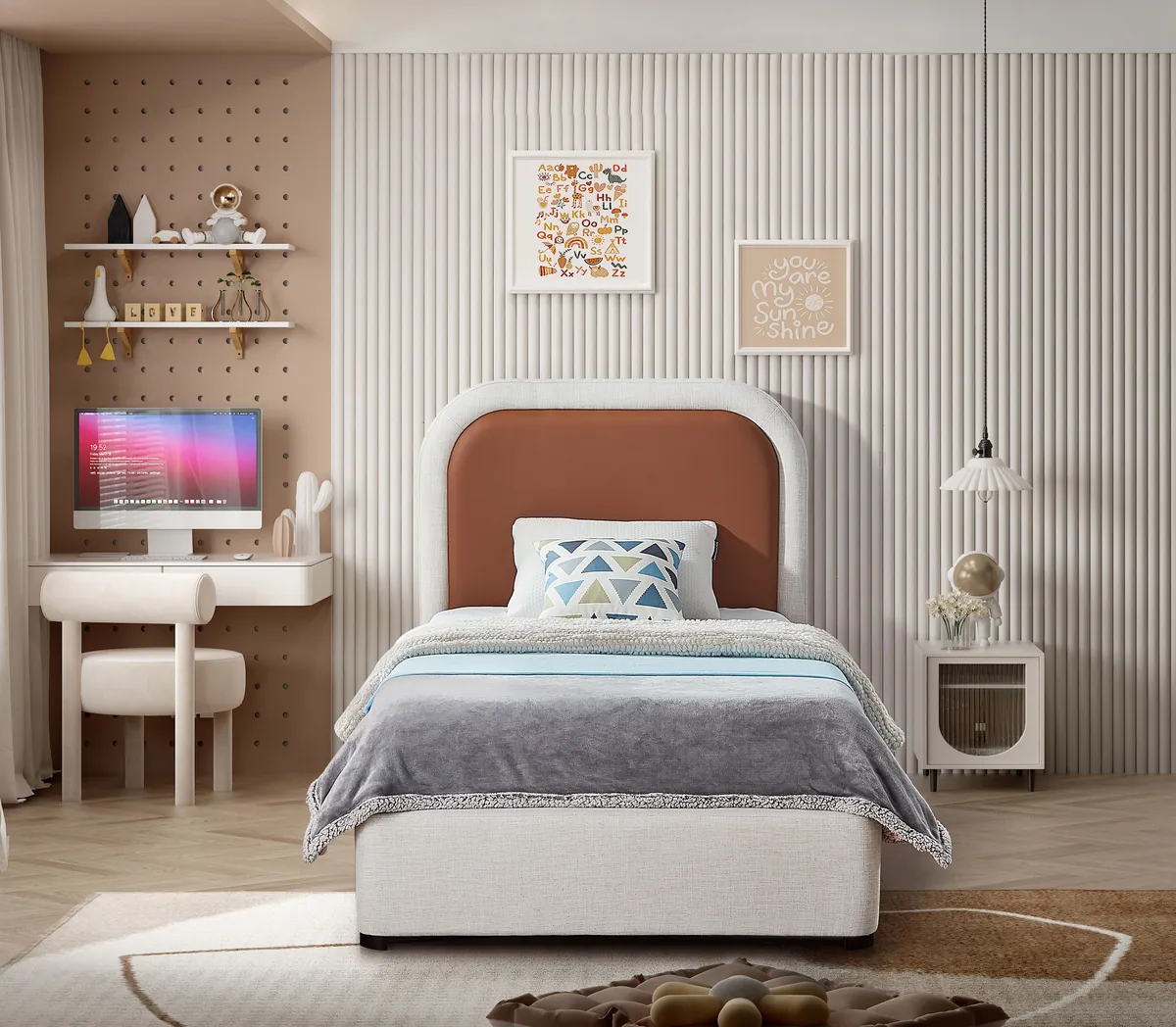 Blake - Twin Bed - Brown