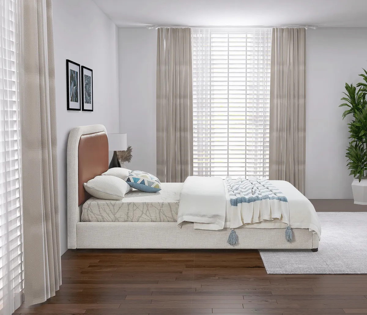 Blake - Queen Bed - Brown