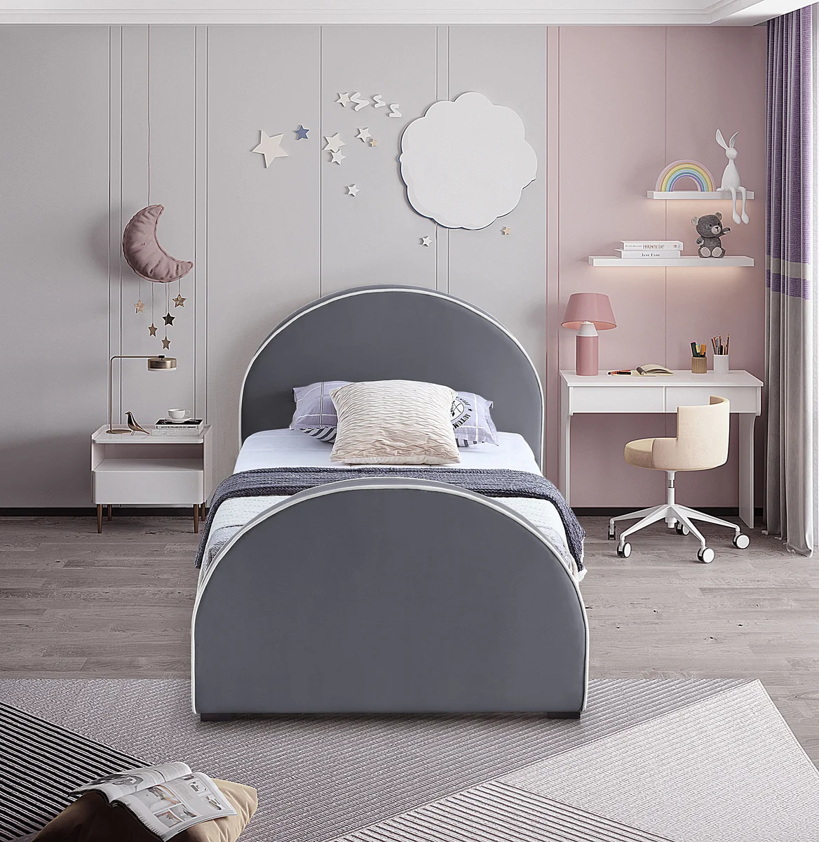 Brody - Twin Bed - Gray