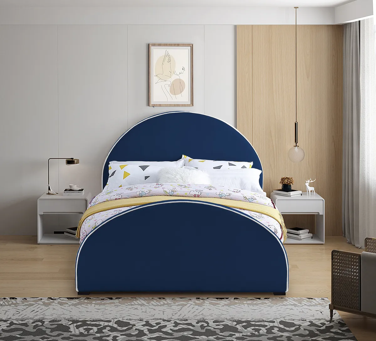 Brody - King Bed - Navy