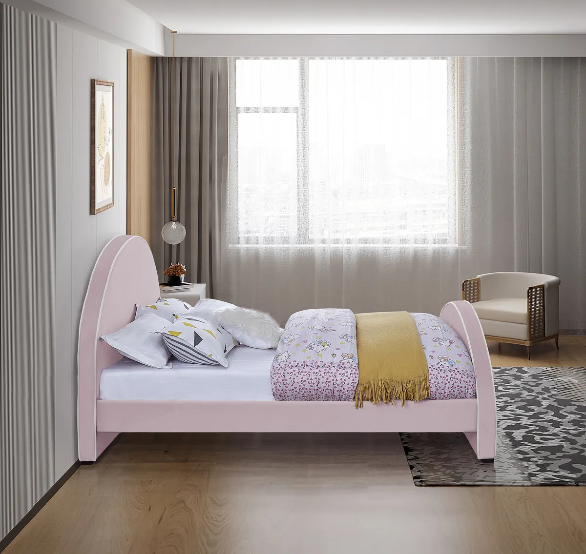 Brody - Queen Bed - Pink