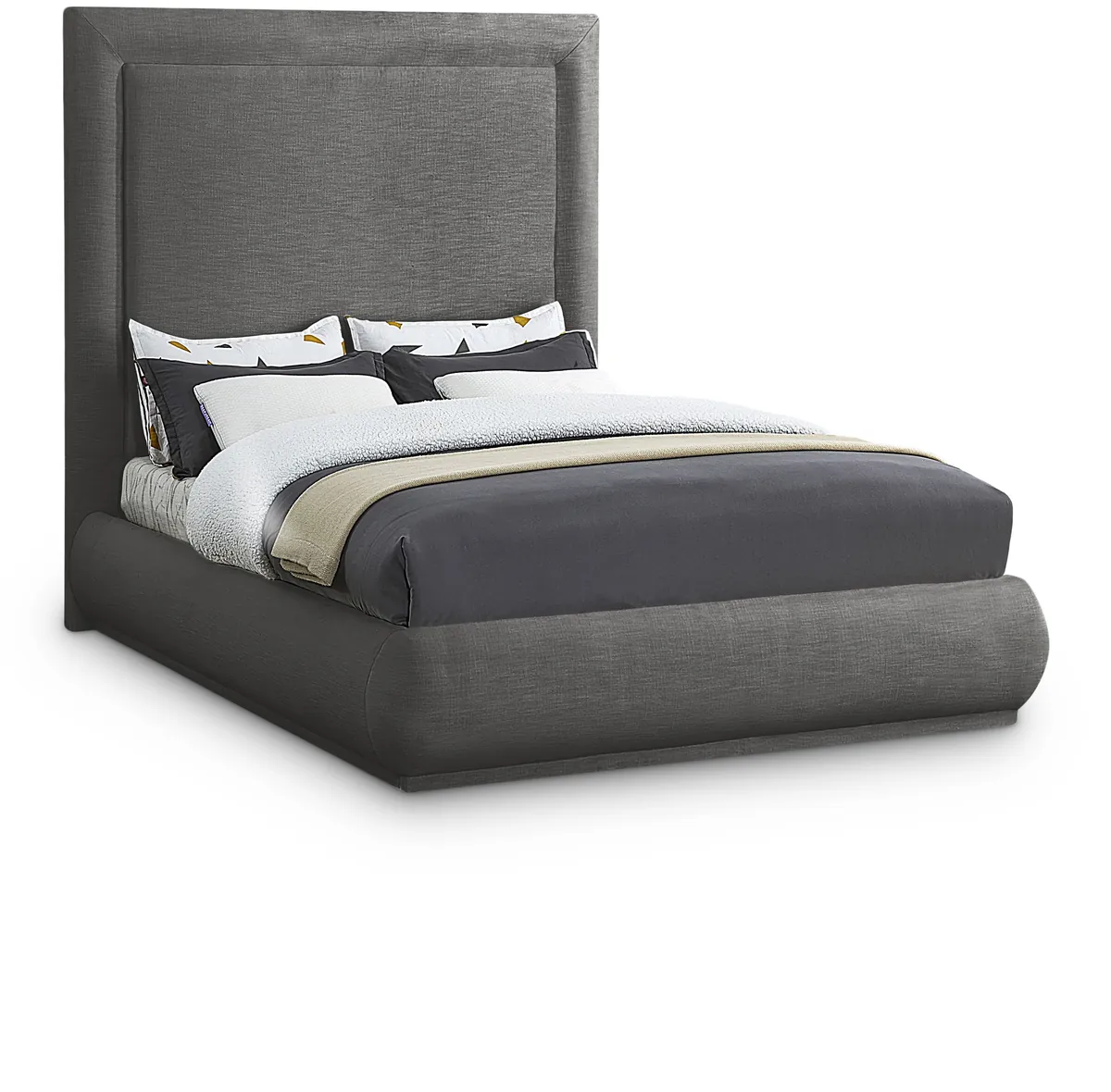 Brooke - King Bed - Gray