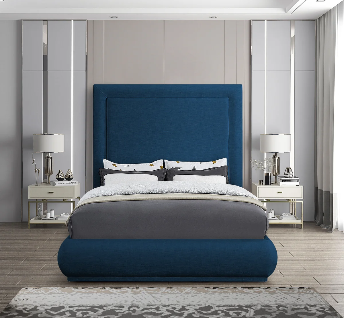 Brooke - Queen Bed - Navy