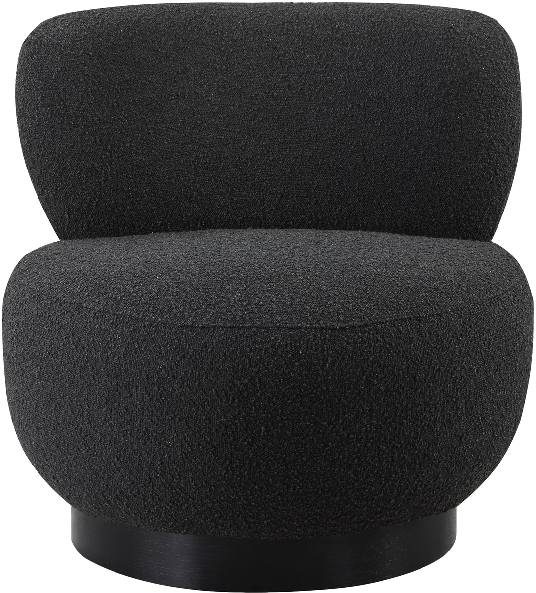 Calais - Accent Chair With Black Base - Black