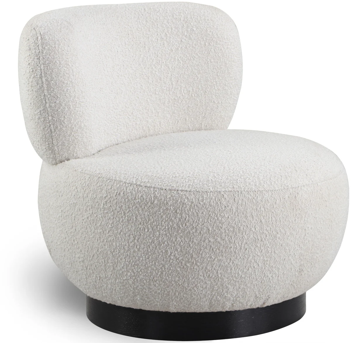 Calais - Accent Chair With Black Base - Cream