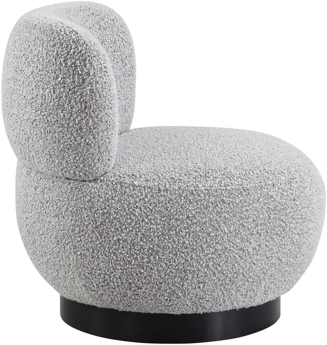 Calais - Accent Chair With Black Base - Gray