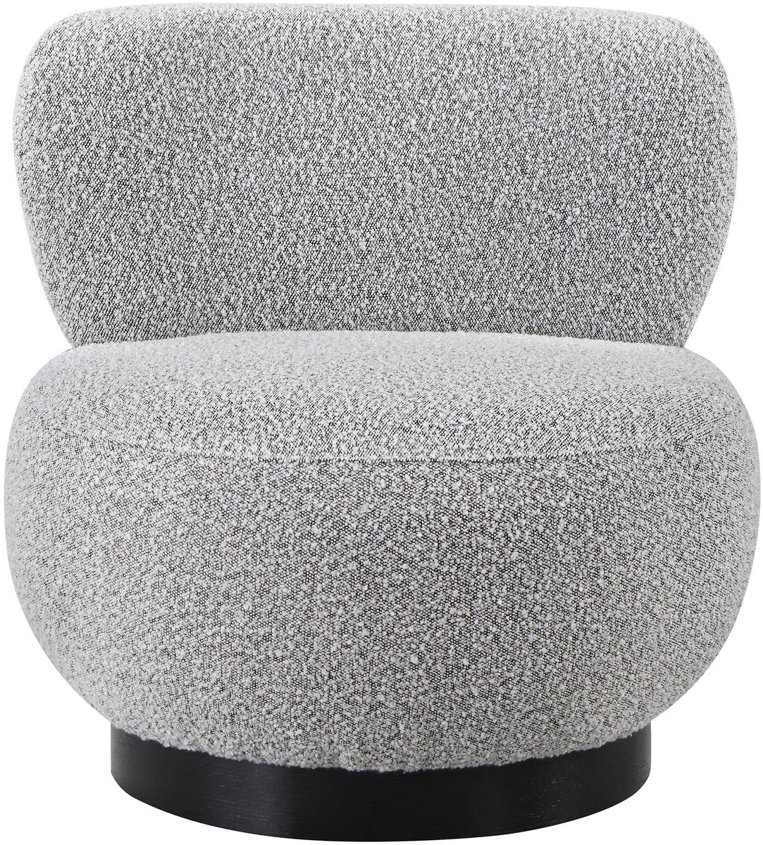 Calais - Accent Chair With Black Base - Gray