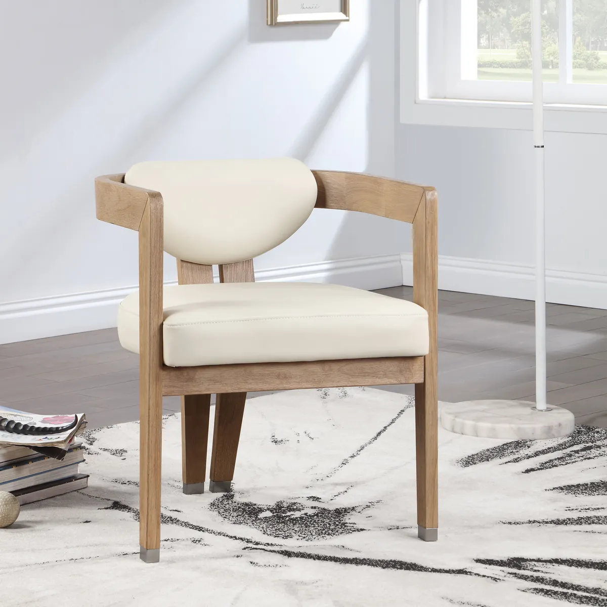 Carlyle - Dining Chair - Cream - View 2