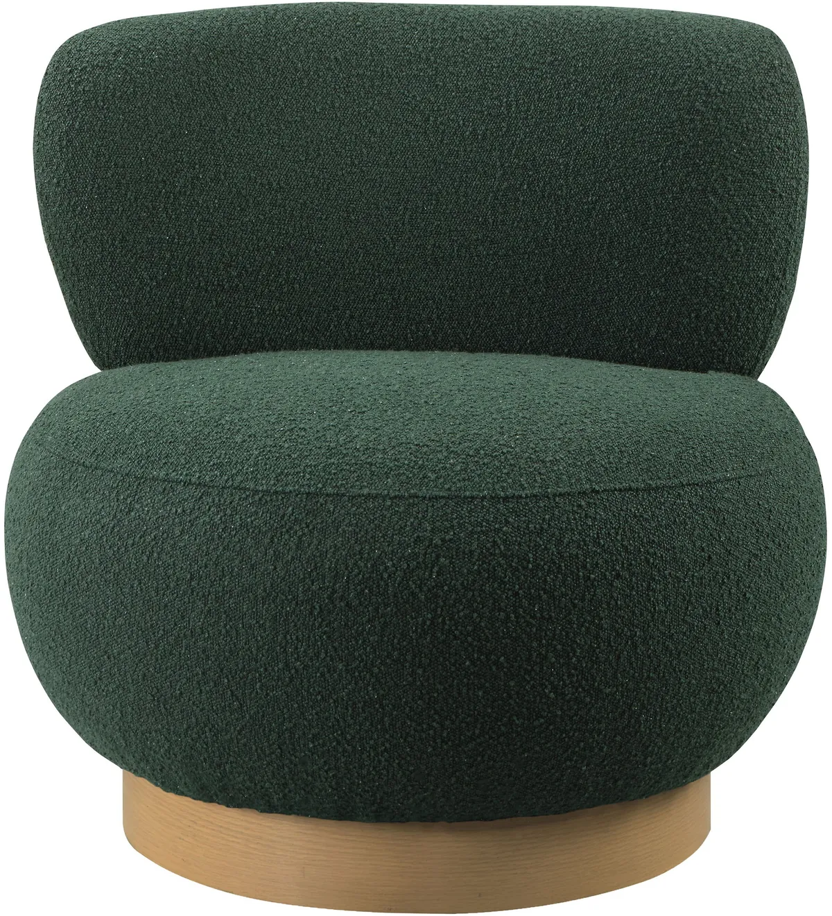 Calais - Accent Chair With Natural Base - Green