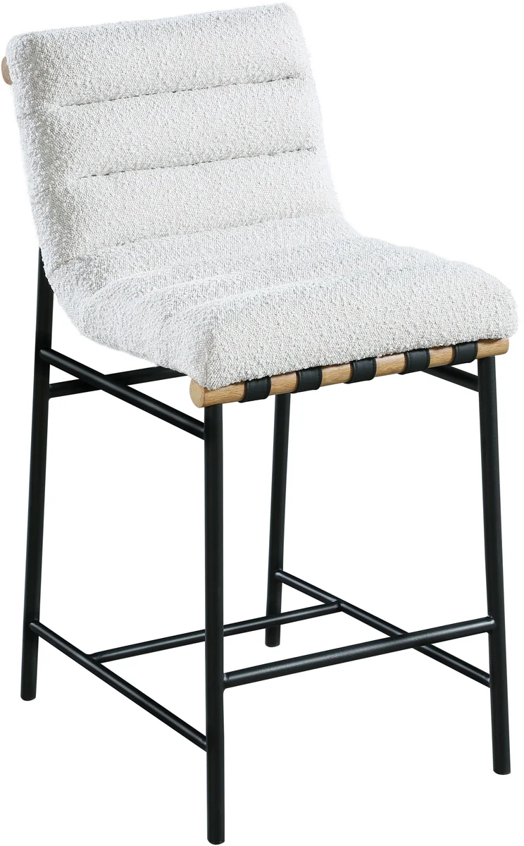 Burke - Boucle Counter Stool - Cream