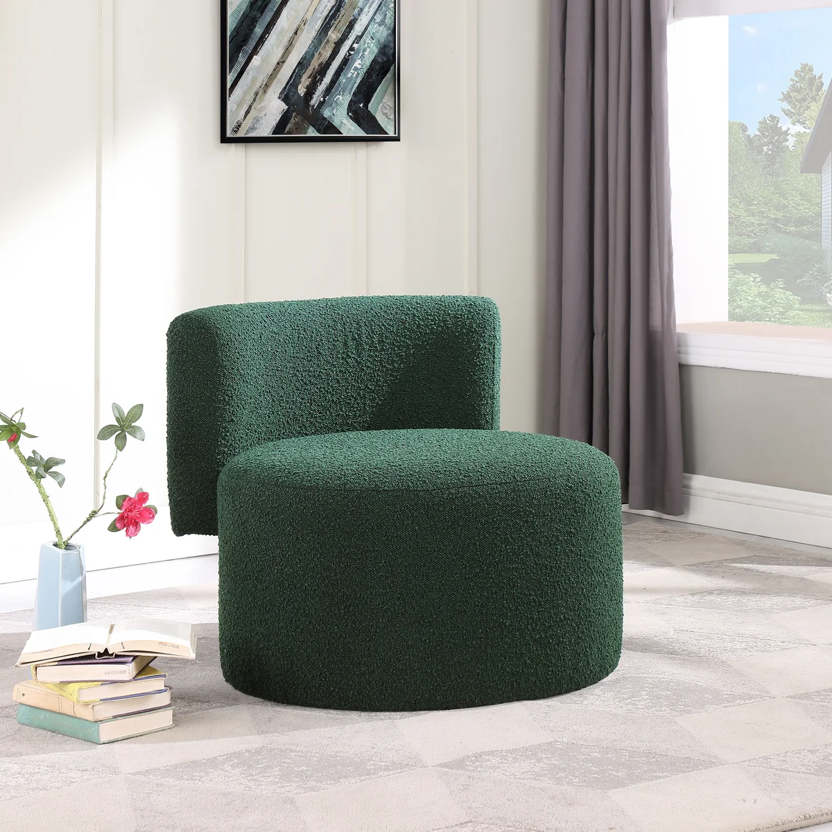 Como - Accent Chair - Green - View 2