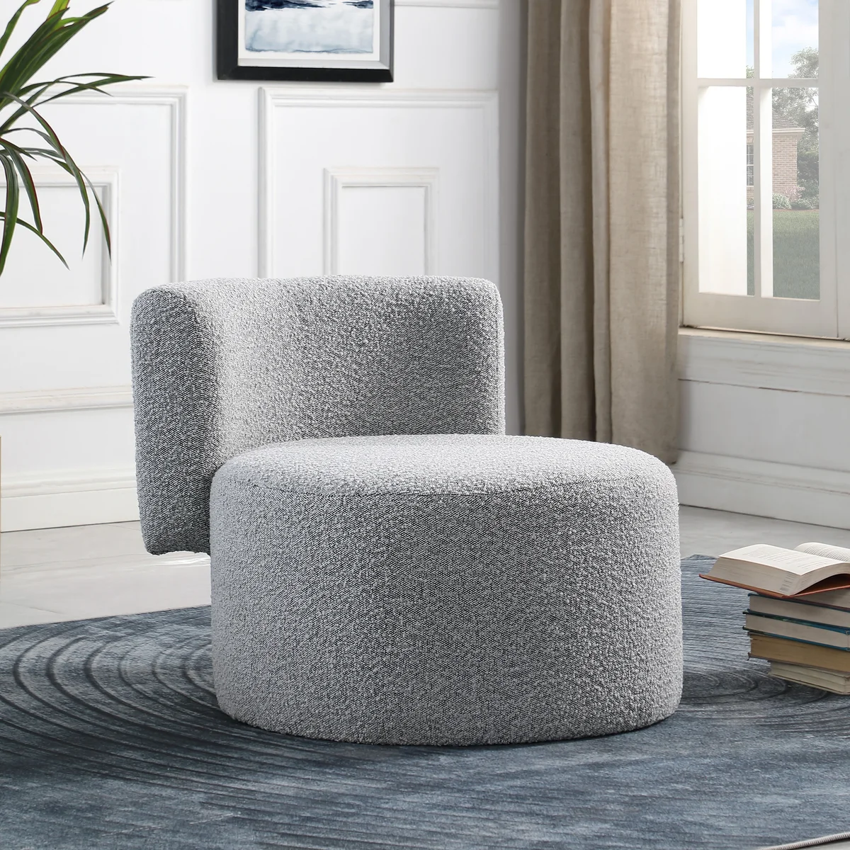 Como - Accent Chair - Gray - View 2