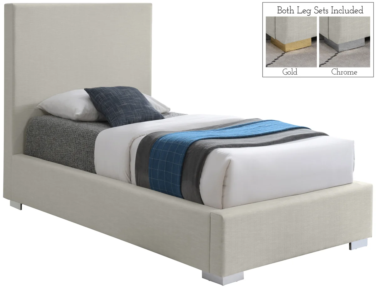 Crosby - Twin Bed - Beige - View 2