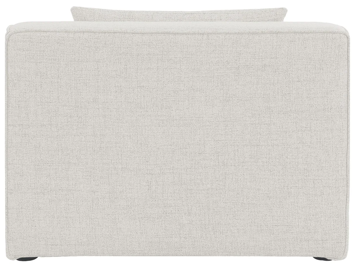 Cube - Linen Armless Chair - Cream