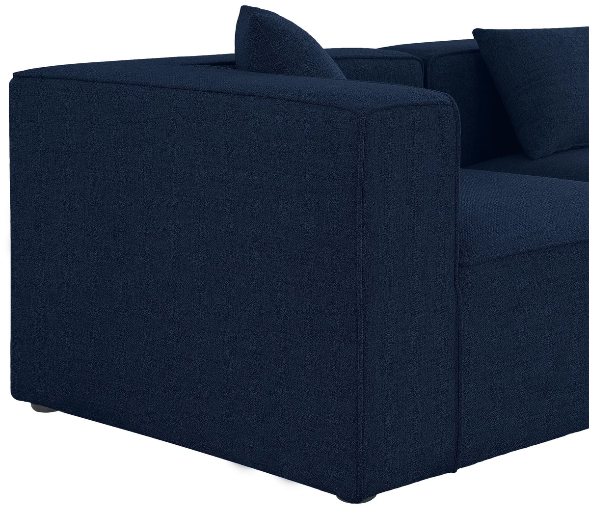 Cube - Linen 4 Piece Modular Corner Sectional - Navy