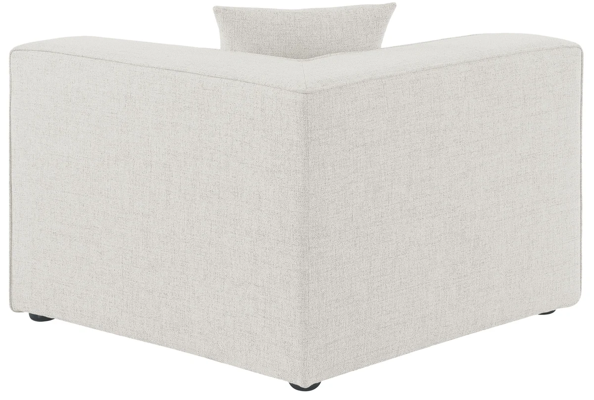Cube - Linen Corner Chair - Cream