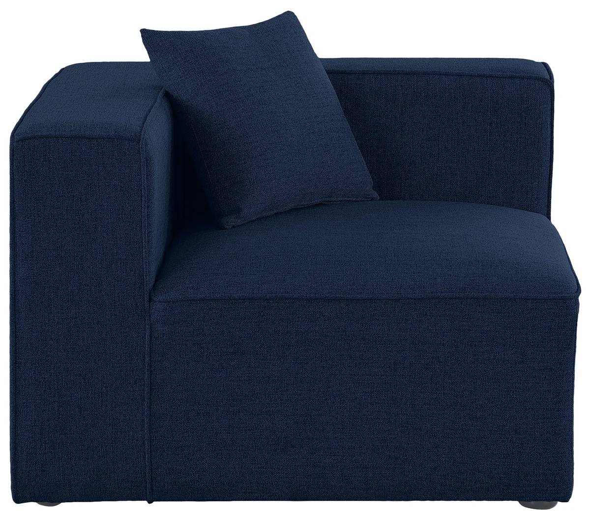 Cube - Linen Corner Chair - Navy