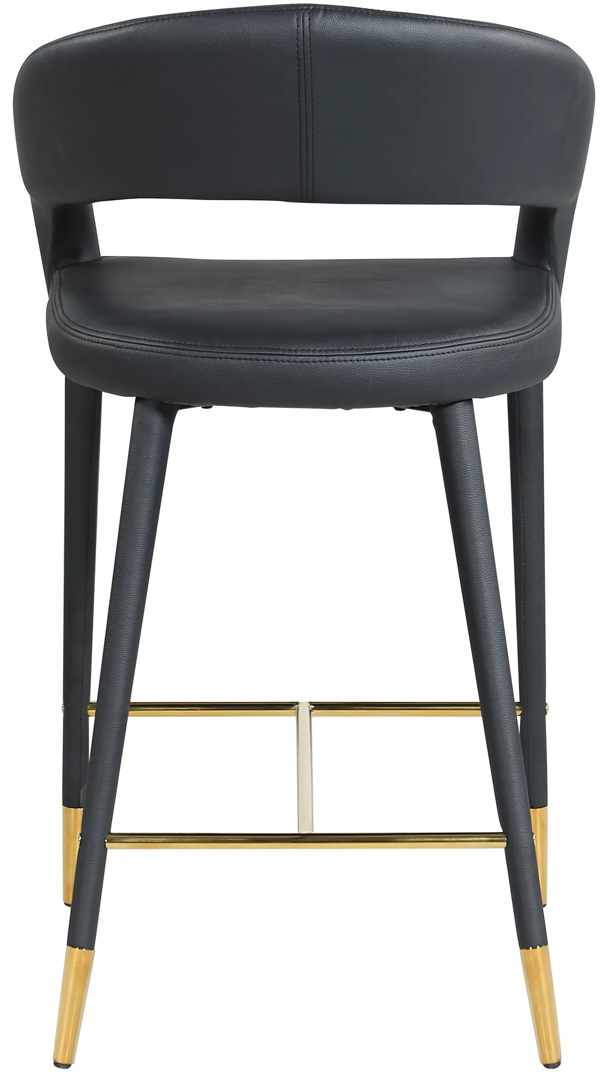 Destiny - Stool - Black - Faux Leather - View 2